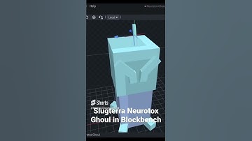 Slugterra Neurotox Ghoul in Blockbench #slugterra #blockbench