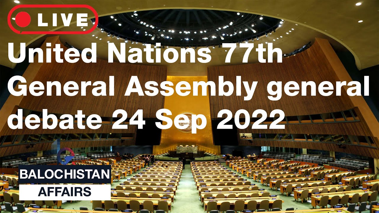 🔴Live United Nations 77th General Assembly general debate 24 Sep 2022 ...