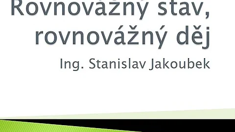 Co je rovnovážný stav plynu?