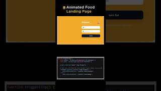 Create a premium-looking Burger Landing Page using HTML, CSS, and Js. #html #programming #coding