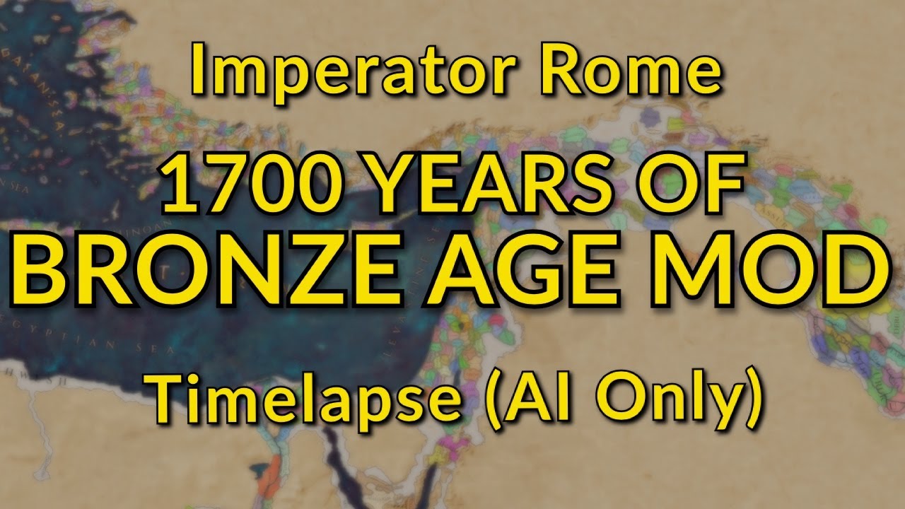 1700 Years of Imperator Rome Bronze Age Reborn Mod AI Only Timelapse