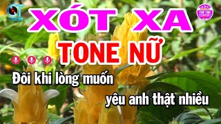 Karaoke Xót Xa Tone Nữ ( Bm ) Nhạc Sống Mới Dễ Hát | Karaoke Tóp Tóp