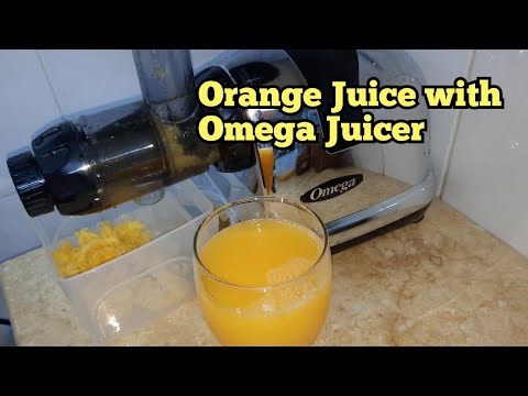 Fresh Orange Juice using Omega 8006HDC slow juicer