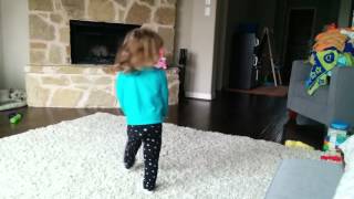Chloe Dances To Doc Mcstuffins Theme.