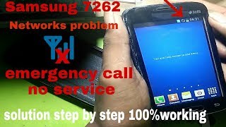 Samsung 7262 Network Solution Emergency call ,no Service/And Samsung all models network Solution