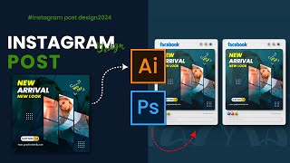 How to Create Instagram Post Design in Adobe Illustrator CC  || tutorial || Social Media Post Design