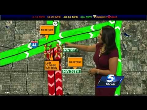 I-235 closing at NW 50th on Saturday night