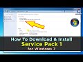 How to Download Service Pack 1 for Windows 7 64 Bit &amp; 32 Bit easily | SP1 for Windows 7 download