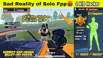 🤬Dark Truth Of Solo Fpp Conqueror Rank Push in end weeks||Hacker and TeamUp solution||Gaming with BN