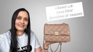 Chanel 22K Coco First Classic Flap Black Cavier Leather with Gold