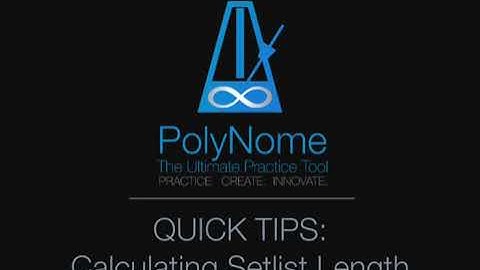 Quick Tips - Calculating Set Length for a Band Setlist