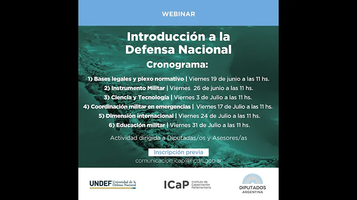 WEBINAR Introduccin a la Defensa Nacional - Exposicin del Dr. Jorge Battaglino