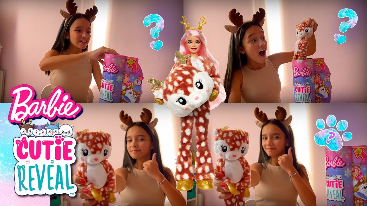 Increíble revelación con BARBIE CUTIE REVEAL DESTELLOS DE INVIERNO