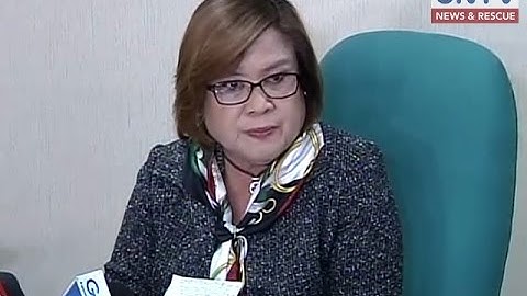 DOJ ends preliminary probe on De Lima’s drug cases