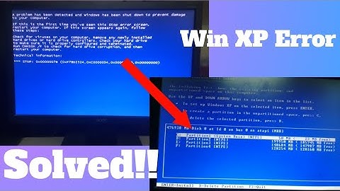 BSOD while installing Windows XP Solved!!