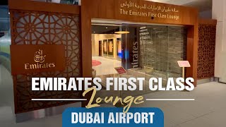 Emirates First Class Lounge Dubai Airport (4K)