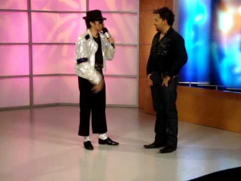 Michael Jackson en Telediario con Maria Julia Lafu...