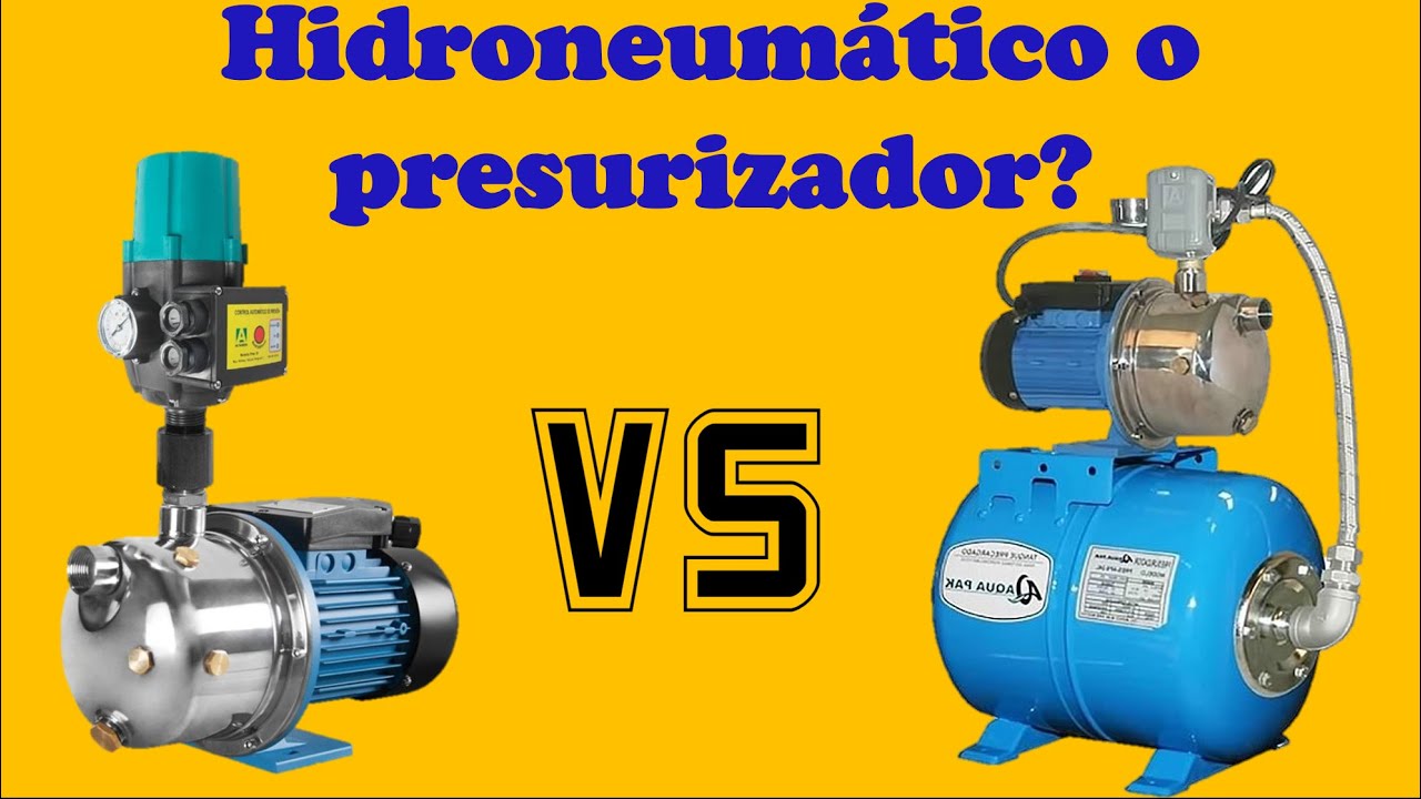 Diferencia entre presurizador e hidroneumático en una planta purificadora 