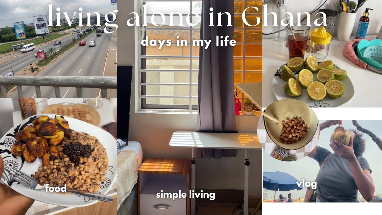  life of a Ghanaian girl 🌼| living alone | days in my life | meal prep, self care ( simple living)