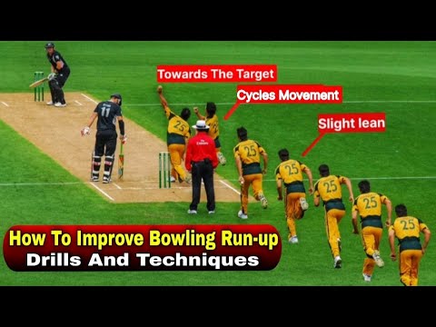 Bowler Running In How To Improve Fast Bowling Run-UP || How to bowl fast in cricket ...