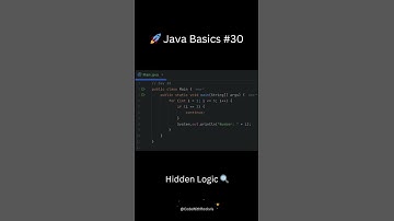 Day 30: Continue Statement in Java 🔁 | #coding #java