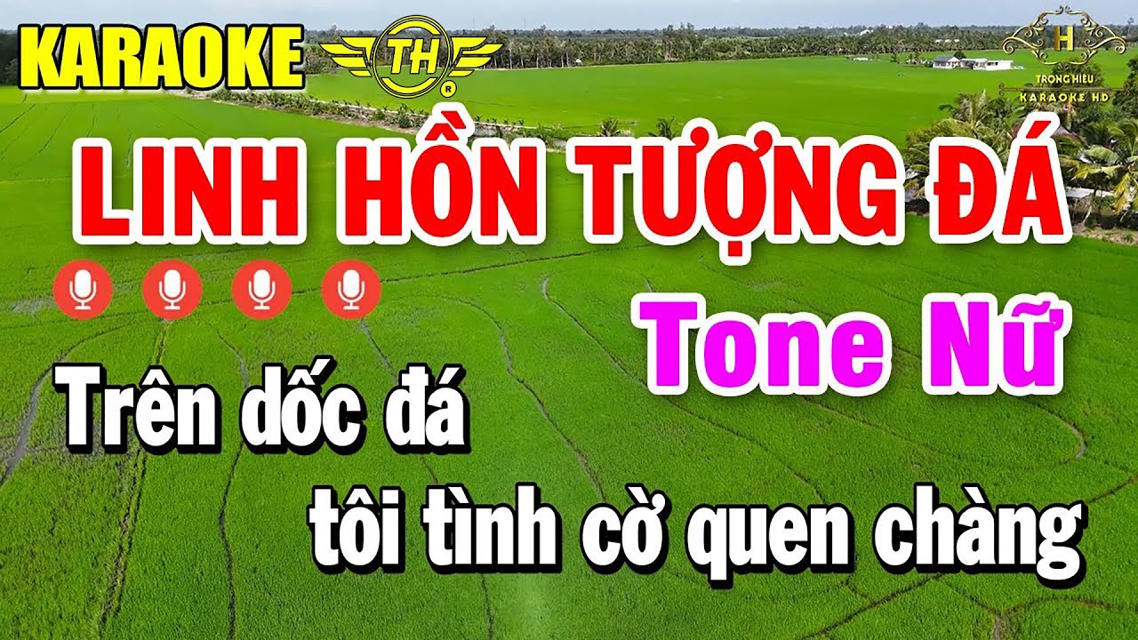 Linh Hồn Tượng Đá Karaoke Tone Nữ ( Em ) Nhạc Sống Dễ Hát | Trọng Hiếu
