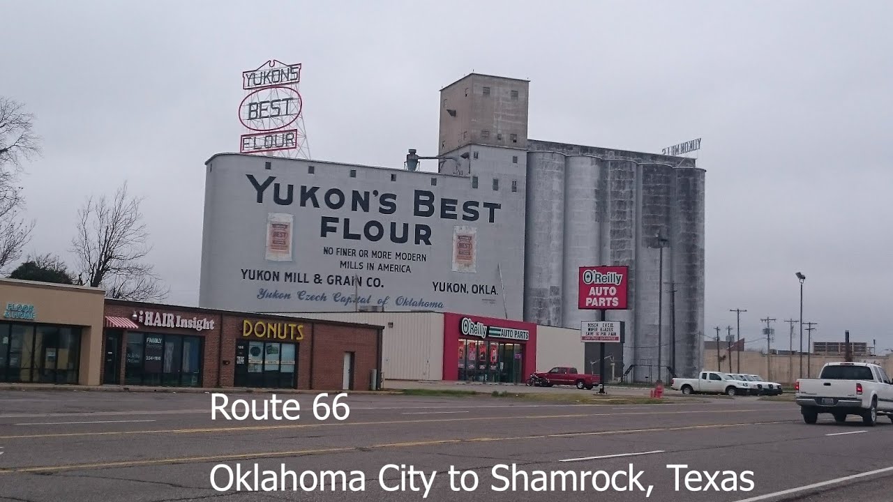 Driving Route 66 from Oklahoma City to Shamrock Texas