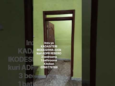 3-Bedroom House for Rent in Kigarama, Kicukiro