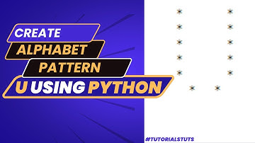 Drawing Alphabet Letter U using Python | Python Pattern Program | Printing Pattern | Python Tutorial