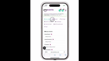 PTA Events Tutorials - How to update your site design  - Mobile View