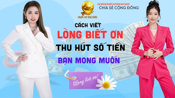NGÀY 2: HƯỚNG DẪN CÁCH VIẾT LÒNG BIẾT ƠN THU HÚT SỐ TIỀN BẠN MONG MUỐN | Đặng Ngọc Huệ Official