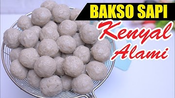 Bakso Renyah Kres & Membal Tanpa Bahan Pengenyal | Bakso Sapi Homemade