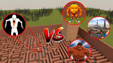 Red Hulk VS Tung Tung Sahur VS SCP 096 In Garry