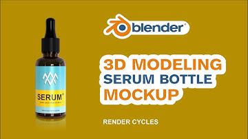 modeling a bottle serum in blender | Mockup serum | Blender Tutorial