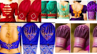 Puff Sleeve Saree Blouse Design Latest 2025Back Blouse Designs & Blouse Sleeve Designs