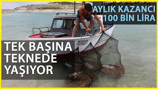 Keban Baraj Gölü'nde Kerevit Avlıyor! Ayda 100 Bin Lira Kazanıyor Resimi