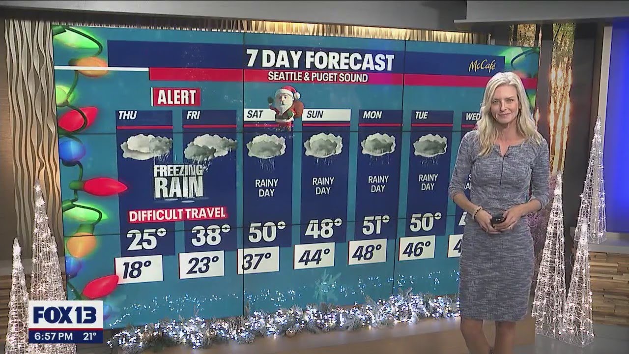Freezing rain and tricky travel into the weekend | FOX 13 Seattle - YouTube