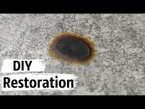Easy restoration of burnt tabletop | DIY Repair and Restoration