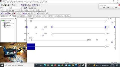 Contador de Pulsos com CLP Chinês