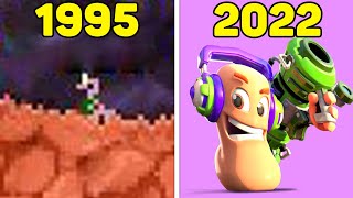 Evolution of Worms Games (1995-2022)