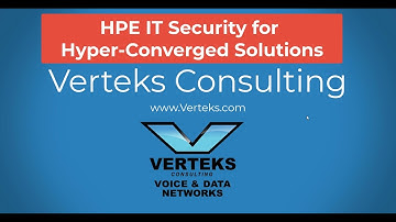 HPE IT Security for Hyper Converged Solutions