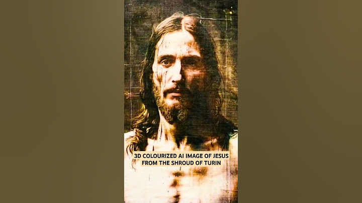 3D COLOURISED AI IMAGE OF JESUS GENERATED FROM TVE SHROUD OF TURIN! #jesuschrist