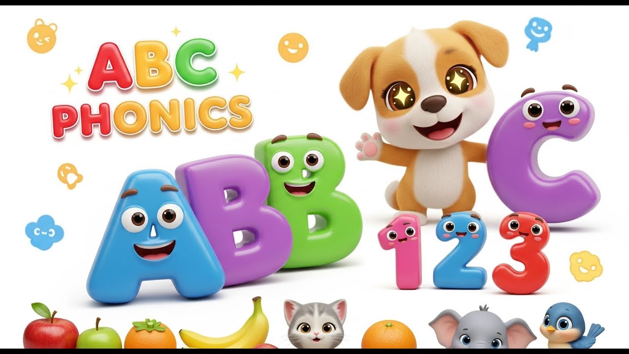 Preschool Learning activities for 3 year olds at home | Learn ABC Phonics Shapes Numbers Colors