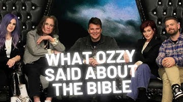 What Ozzy Osborne said about being Christian & the Bible Before Death