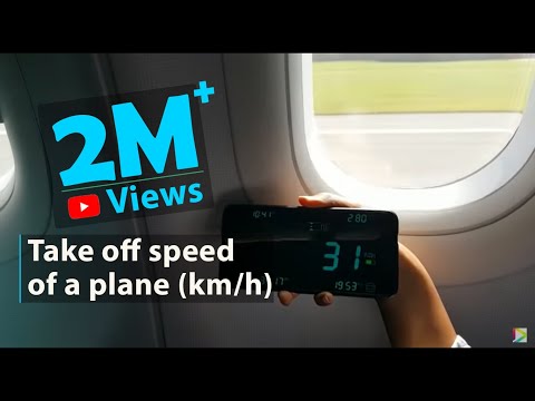 Take off speed of a plane (km/h)