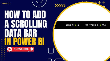How to Add a Data Scrolling Bar in Power BI | Smooth Data Scrolling for Reports