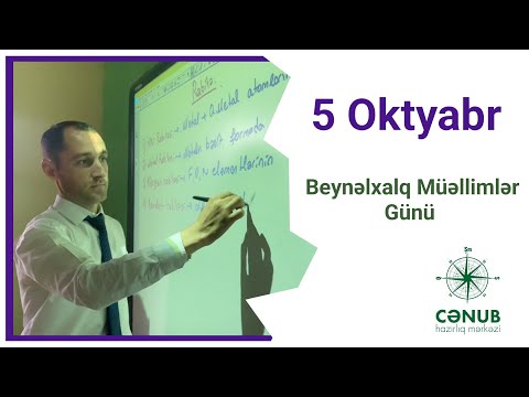 5 oktyabr - Beynəlxalq Müəllimlər Günü