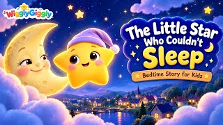 The Little Star Who Couldn't Sleep 🌟 | Bedtime Story for Kids | WigglyGiggly