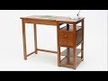 Wooden Drafting Table With Drawers