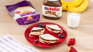 Mini Nutella Quesadillas Snack | Chocolate Wrap Hack Recipe - Mission Foods screenshot 4